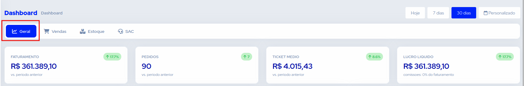 Navegação por abas